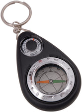 Carabiner Compass W/Thermomtr Munkees KEYCHAIN COMPASS W/THERMOMETER