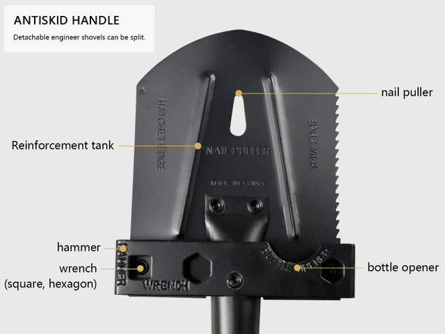 Ace Camp Survivor Multi-Tool Shovel