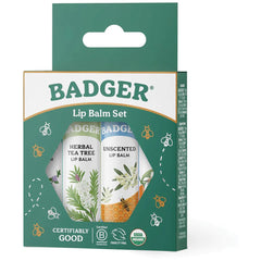 Badger Classic Lip Balm 4 Pack