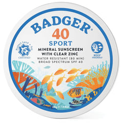 Badger Pls Sunscreen Balm Sp40 2.4 Oz