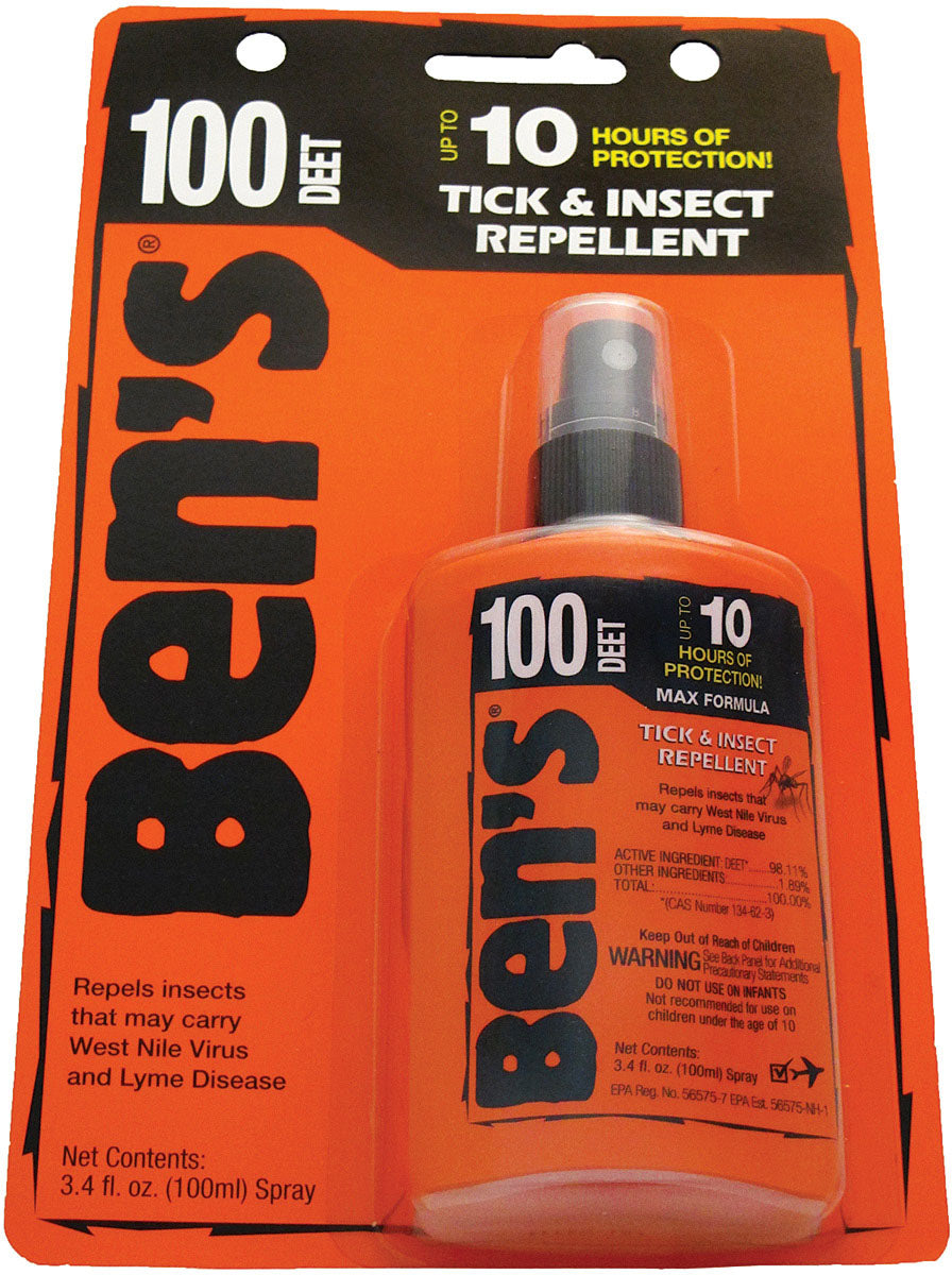 BenS Max 100% Deet 3.4Oz Pump