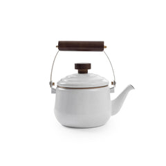 Barebones Living Enamel Teapot - Eggshell - CKW-398