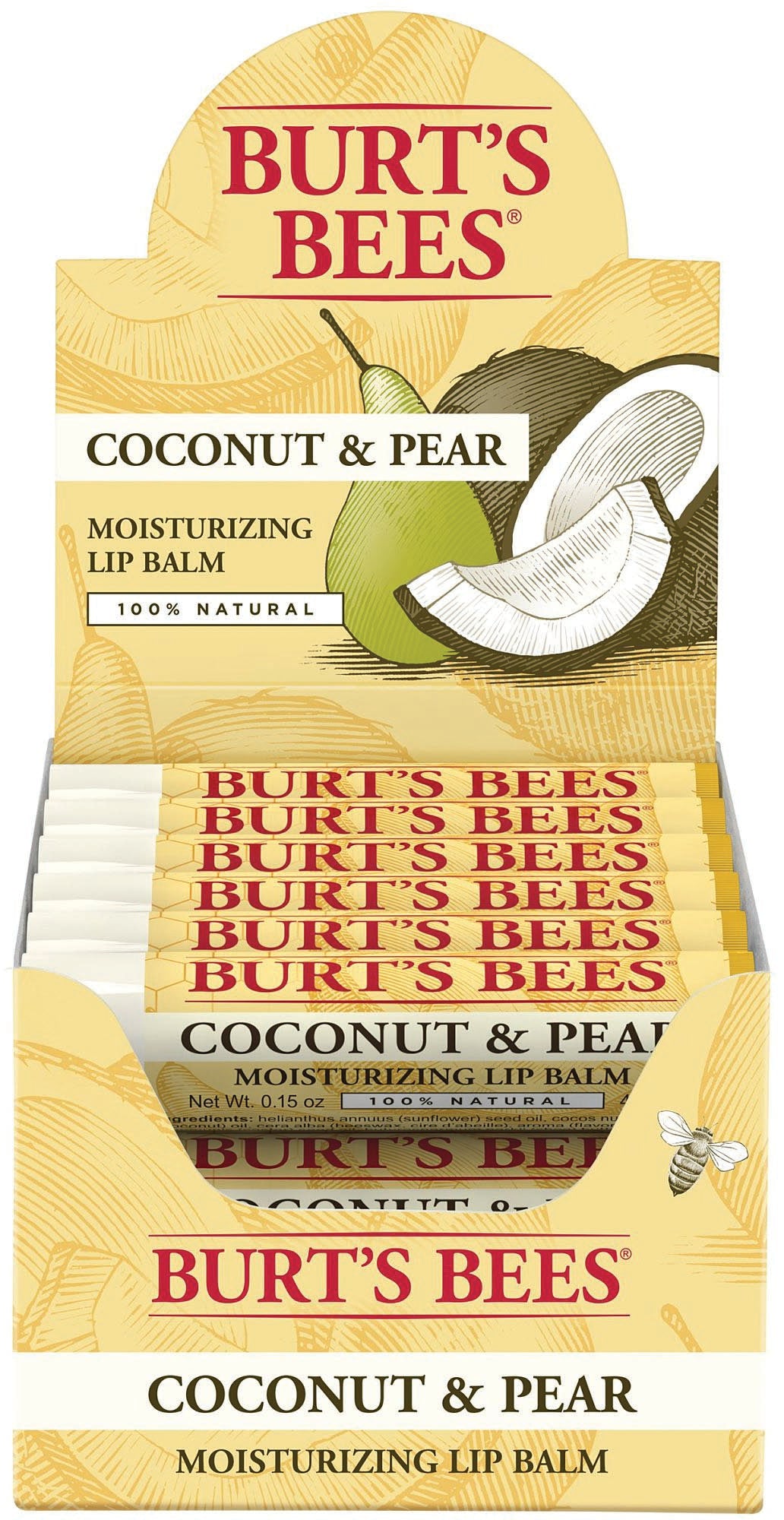 BurtS Bees Lip Balm Coconut And Pear .15 Oz