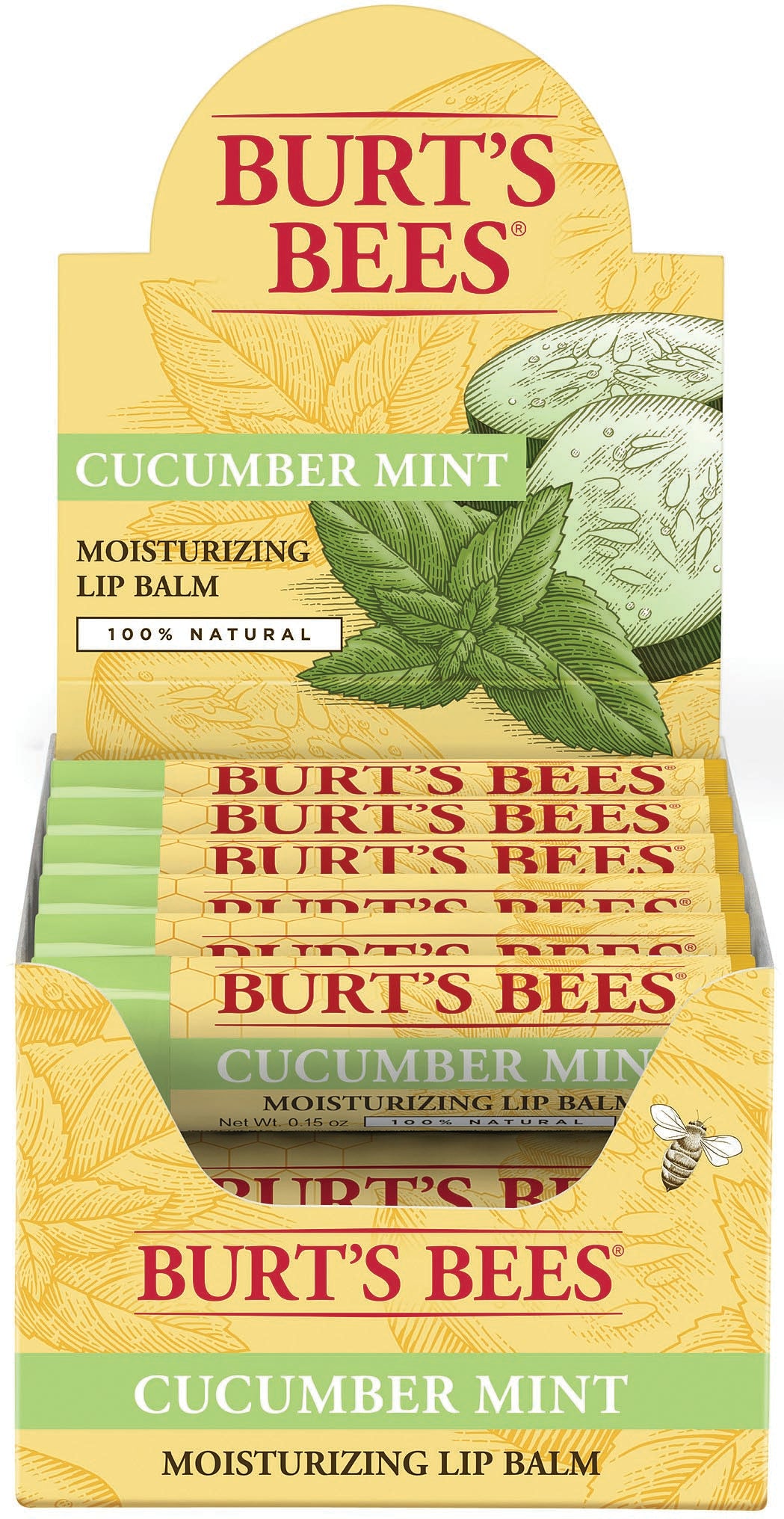 BurtS Bees Lip Balm Cucumber Mint .15 Oz