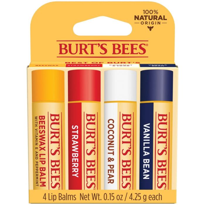 BurtS Bees Lip Balm Best Of BurtS Blister 4 Pack