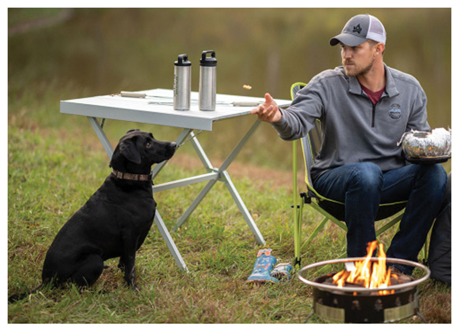 ALPS Mountaineering Square Dining Table Silver