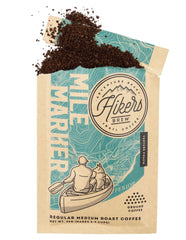 Hikers Brew Mile Marker Medium Roast Coffee Grinds - Venture Pouch