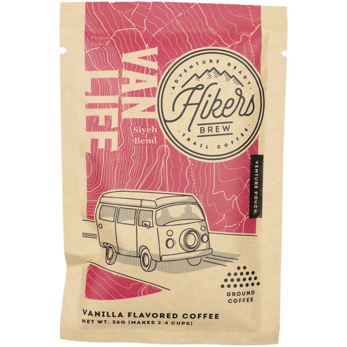 Hikers Brew Van Life Vanilla Flavored Coffee Grinds - Venture Pouch