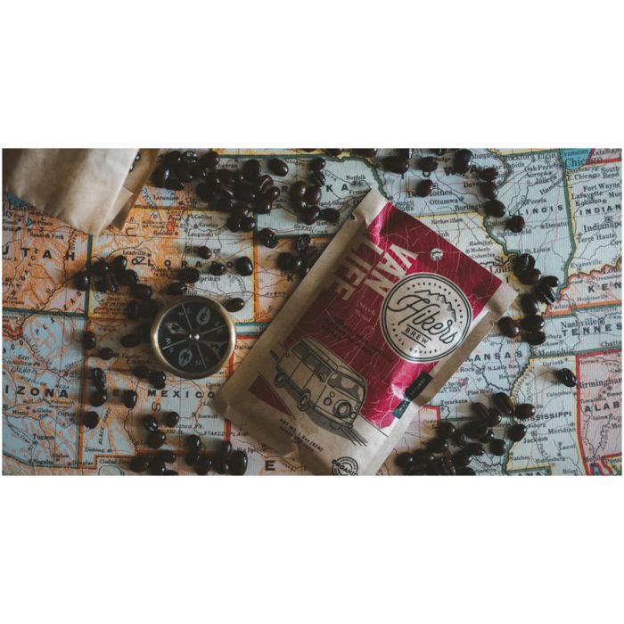 Hikers Brew Van Life Vanilla Flavored Coffee Grinds - Venture Pouch