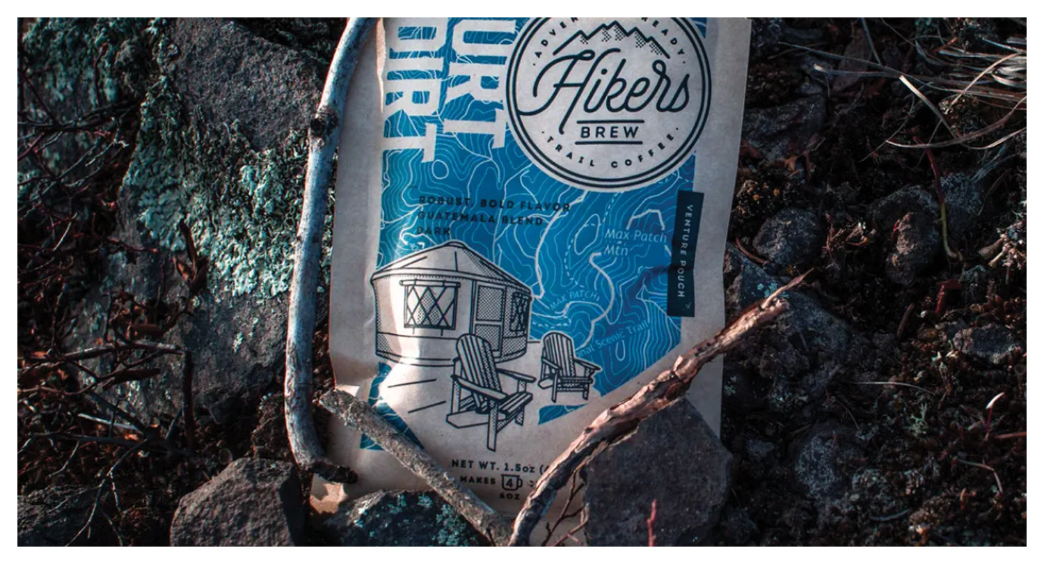 Hikers Brew Yurt Dirt Dark Roast Coffee - Venture Pouch