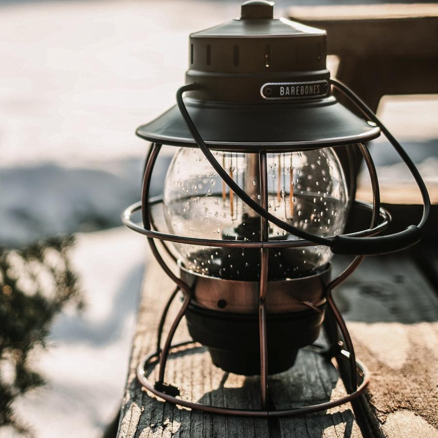 Barebones Living Railroad Lantern - Antique Bronze - LIV-280