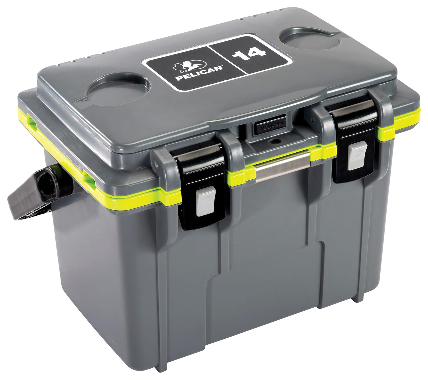 14Qt Elite Cooler Gray/Green