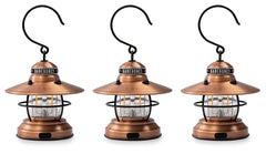 Barebones Living Edison Mini Lantern 3pk Copper