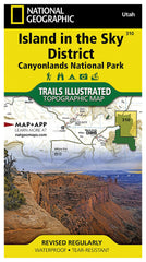 Island In The Sky Map National Geographic ISLAND IN THE SKY MAP