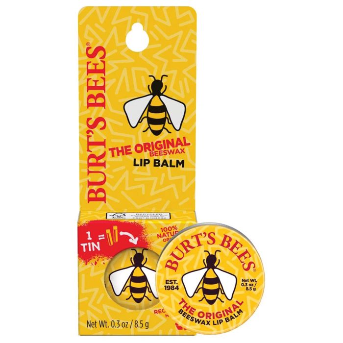 Burt's Bees Lip Balm Tin Beeswax Blister 0.3Oz