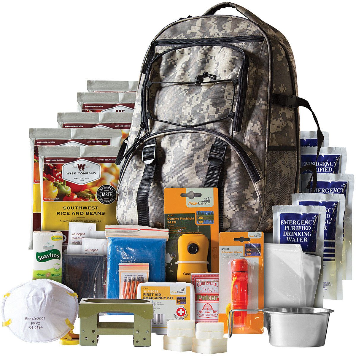 5 Day Survival Backpack - Camo Readywise 5 DAY SURVIVAL BACKPACK - CAMO