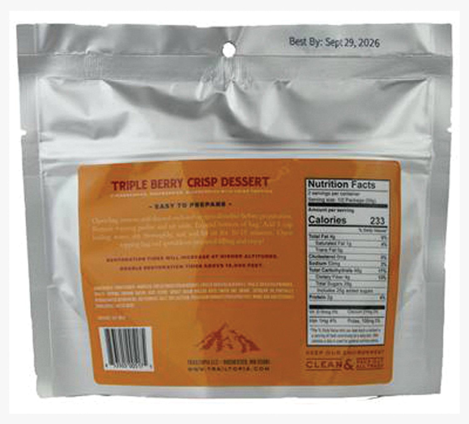 Apple Crisp Trailtopia TRIPLE BERRY CRISP GF