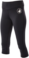 Body Glove Fitted Lycra Capri Pant Blk Md