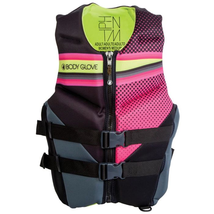 Body Glove Phantom Womens Neoprene Pfd Pink/Yellow S