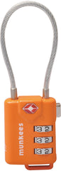Tsa Cable Combo Lock Munkees TSA CABLE COMBO LOCK