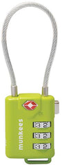 Tsa Cable Combo Lock Munkees TSA COMBO LOCK