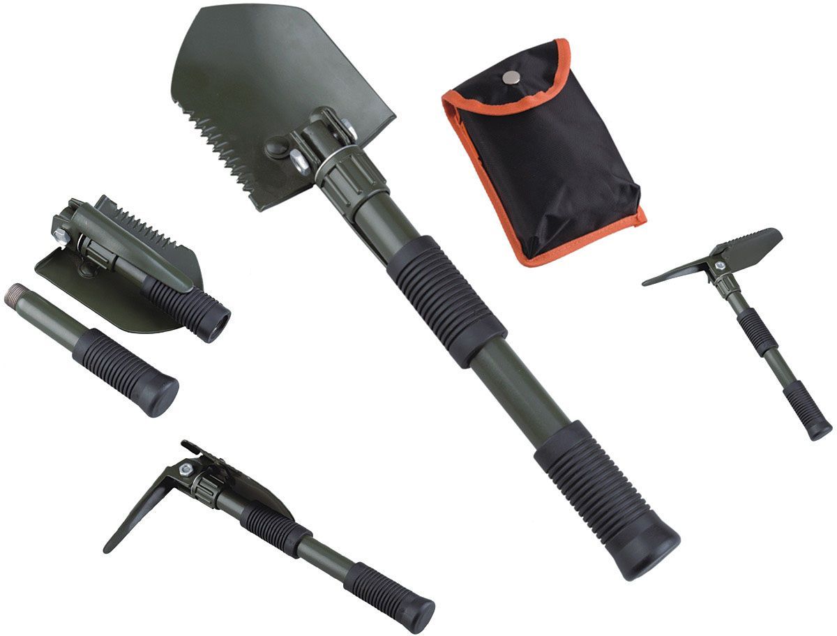 Ace Camp Folding Shovel with Pick