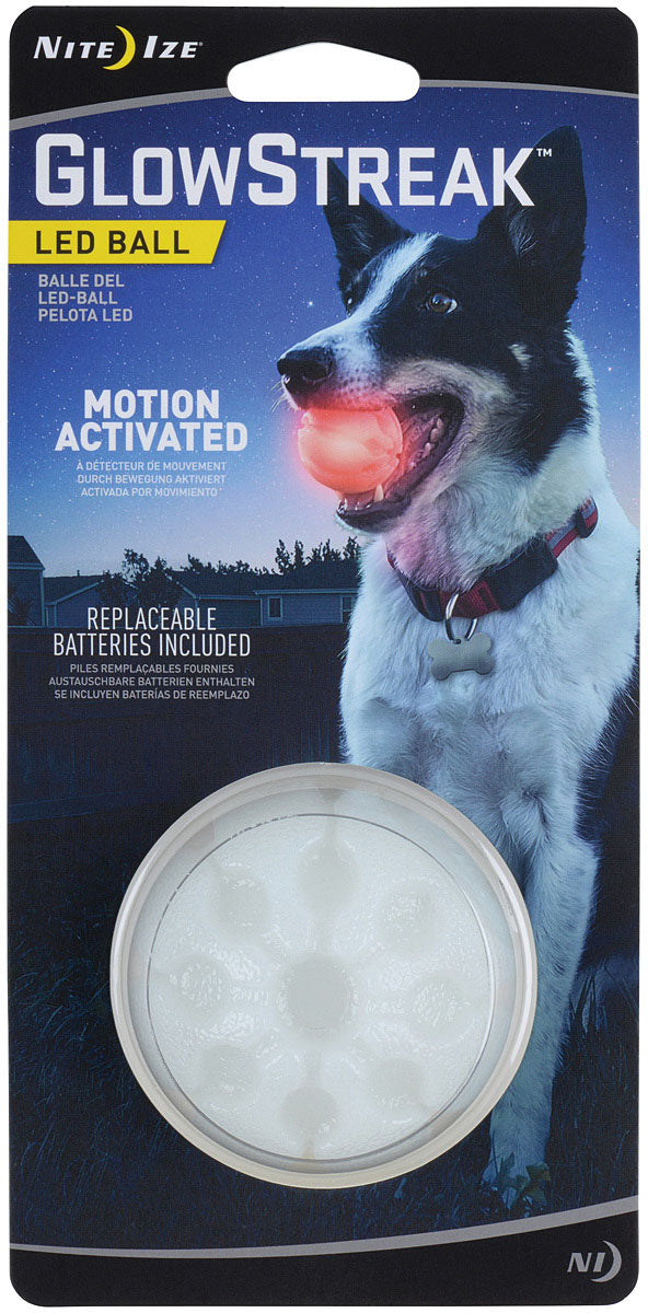 Glowstreak Led Ball - Red Nite Ize GLOWSTREAK LED BALL - RED