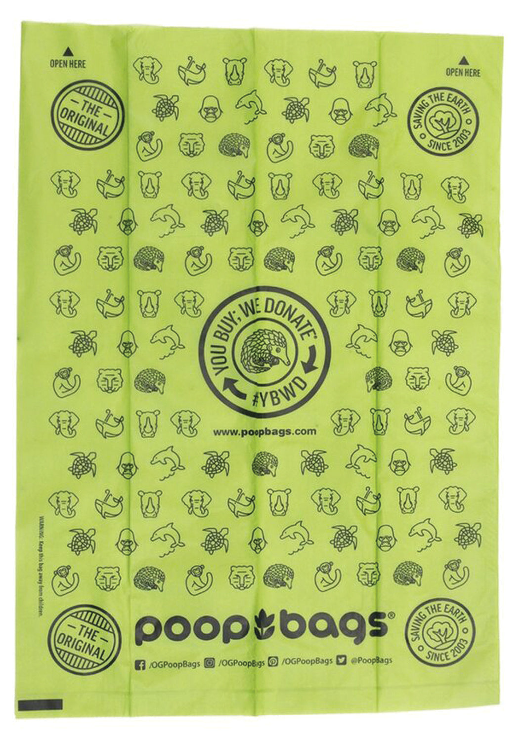 Og Poop Bag 4-Roll Pack Original Poop Bag OG POOP BAG 4-ROLL PACK