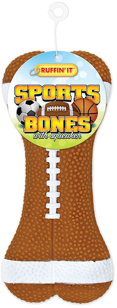 Sport Bones W/Squeaker Assort Ruffin' It SPORT BONES W/SQUEAKER ASSORT