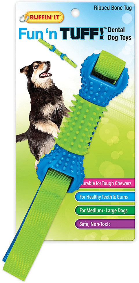 Fun 'N Tuff  Ribbed Tug Bone Ruffin' It FUN 'N TUFF  RIBBED TUG BONE