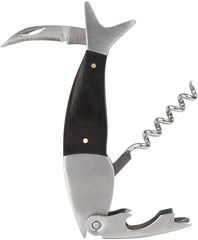 Dark Wood Fish Corkscrew Kikkerland DARK WOOD FISH CORKSCREW