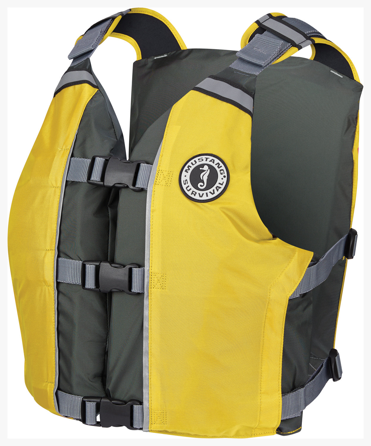 Apf Foam Vest Yellow/Grey Mustang Survival APF FOAM VEST YELLOW/GREY