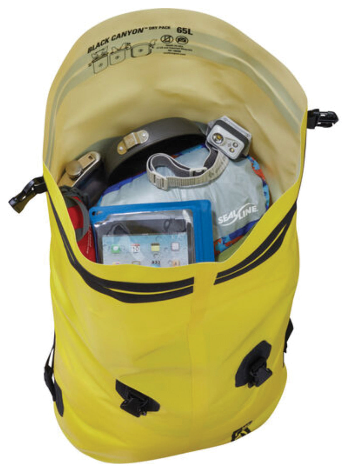 Black Canyon Dry Pack 115L Blk Sealline BLACK CANYON DRY PACK 115L BLK