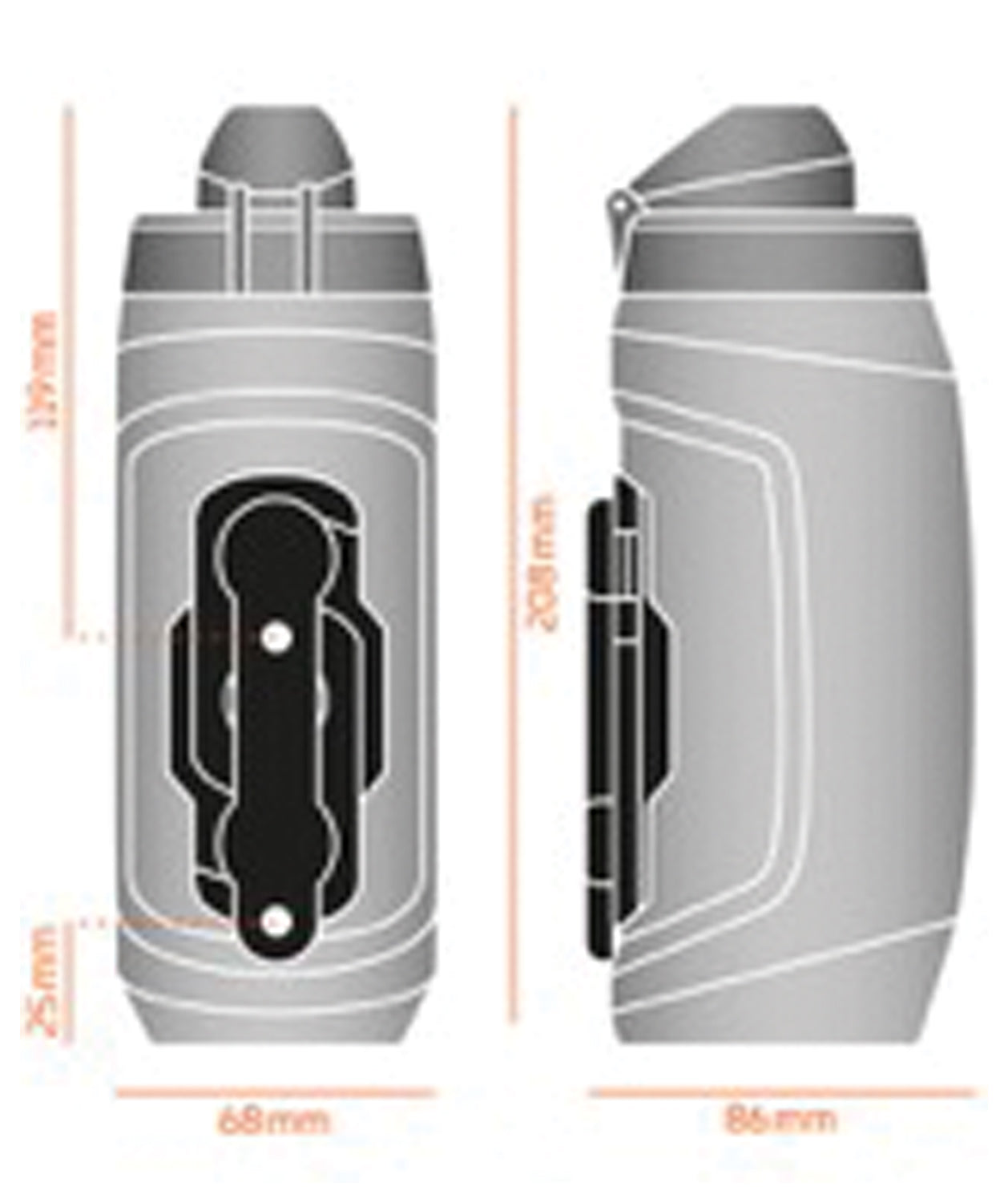 Twist 590Ml Bottle Set - Clear Fidlock TWIST 590ML BOTTLE SET - CLEAR