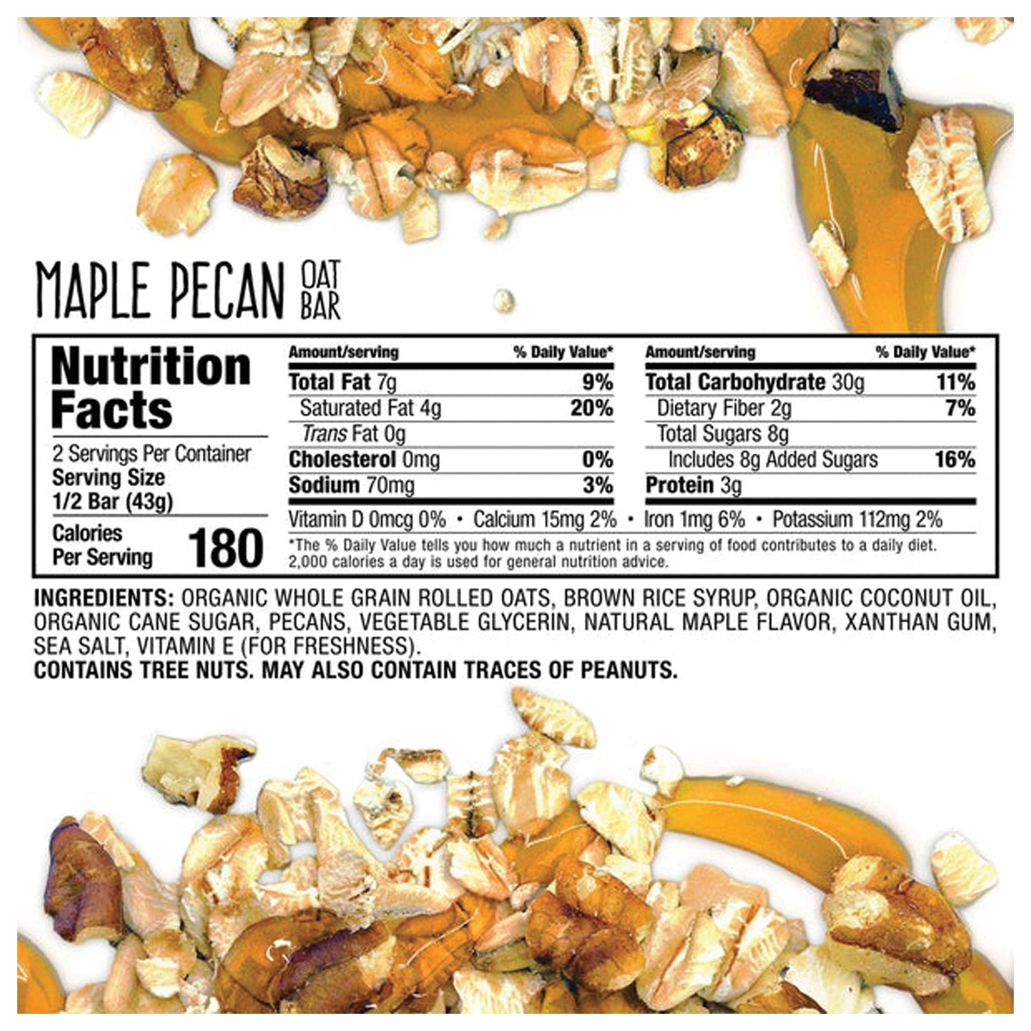 Bobo'S Oat Bar Maple Pecan Bobo'S BOBO'S OAT BAR MAPLE PECAN