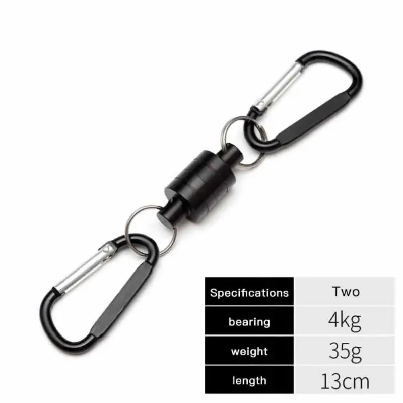 Quick-Release Strong Magnetic Carabiner Aluminum Keychain