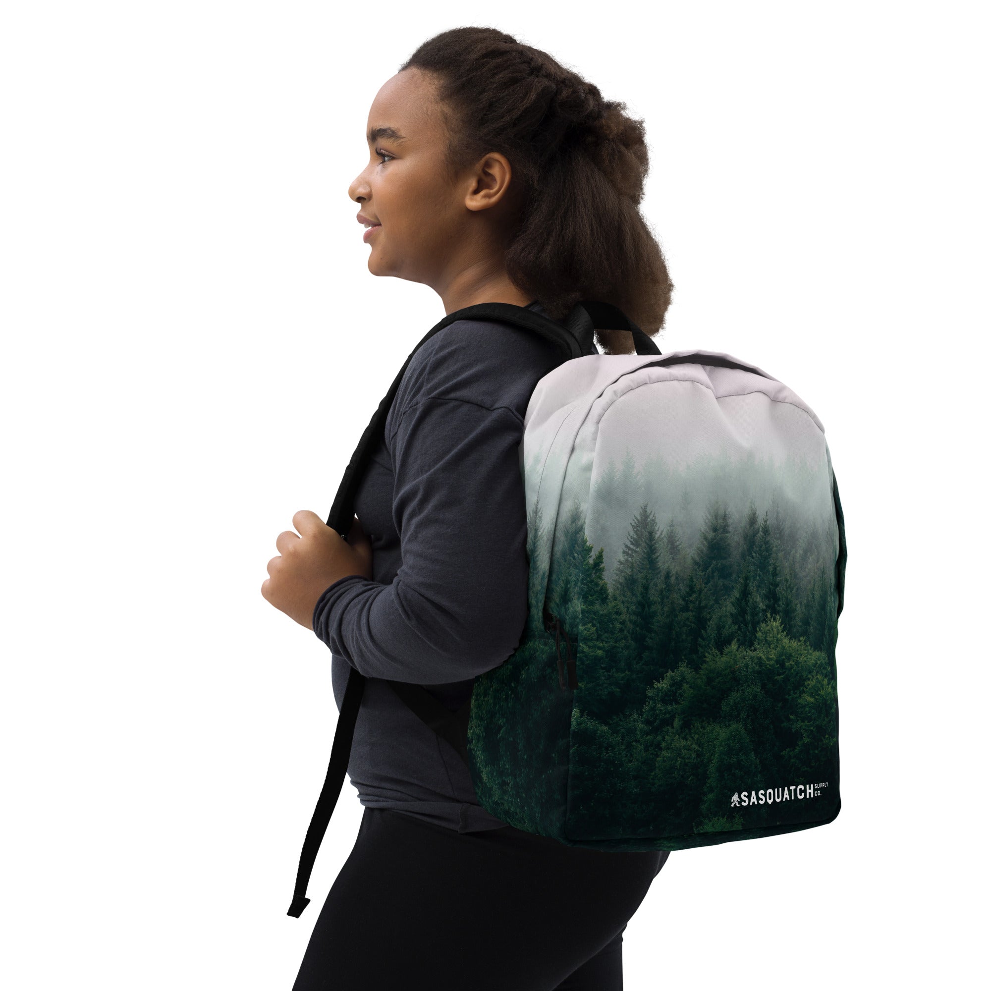 Misty Forest Minimalist Backpack